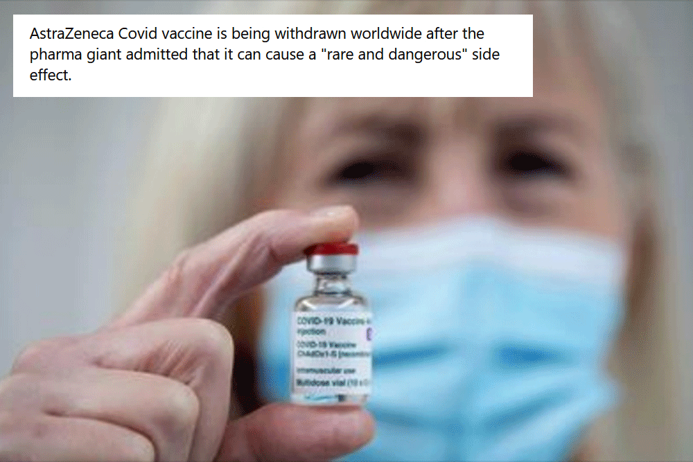 AstraZeneca Covid vaccine withdrawn because it’s outdated – not for ‘dangerous side effect’