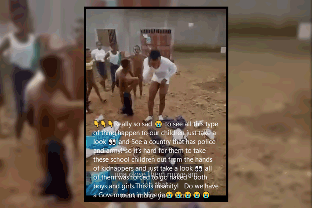 The video appeared online after a spate of school kidnappings by militants in northern Nigeria. But it shows a different conflict, in Cameroon.