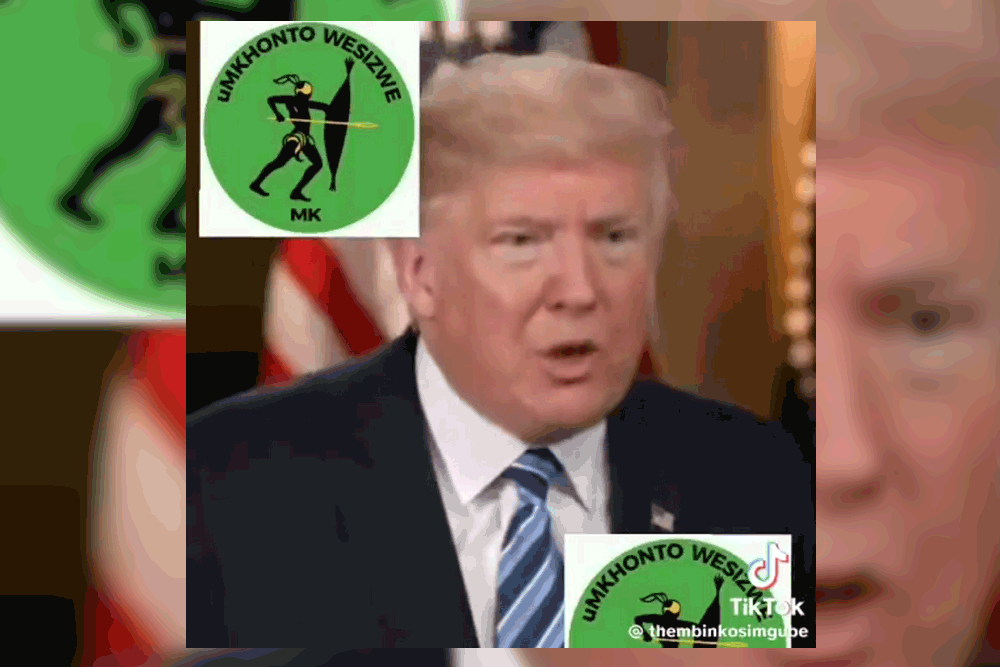 Former US president Donald Trump has not urged all South Africans to vote for the new political party in upcoming elections. The altered video was created with Parrot AI, a “celebrity voice generator”.