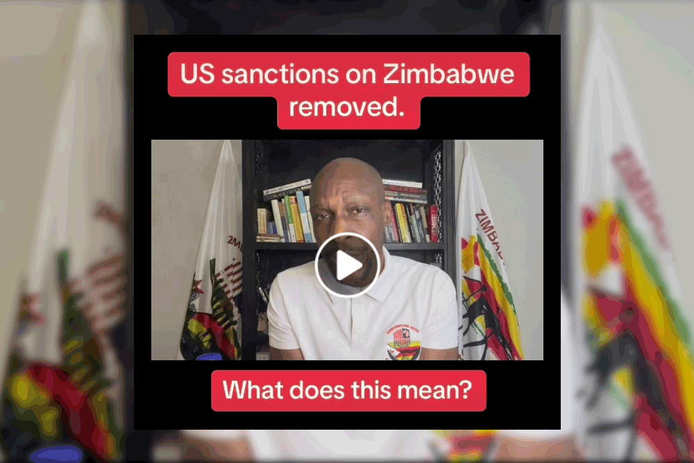 The US did lift sanctions against powerful people in Zimbabwe, only to impose "new sanction tools". And Zidera, the law that sanctions the country itself, remains in place.