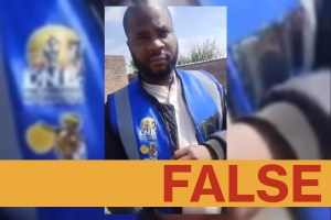 Anti-migrant sentiment is a hot campaign issue, but the video only shows Mozambique’s electoral commission registering citizens living in South Africa to vote in their own upcoming elections.