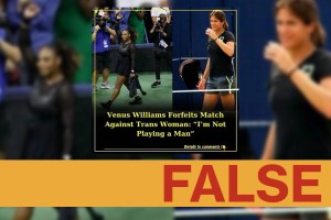 'I'm not playing a man?' No, US tennis champ Venus Williams didn’t refuse match against trans woman