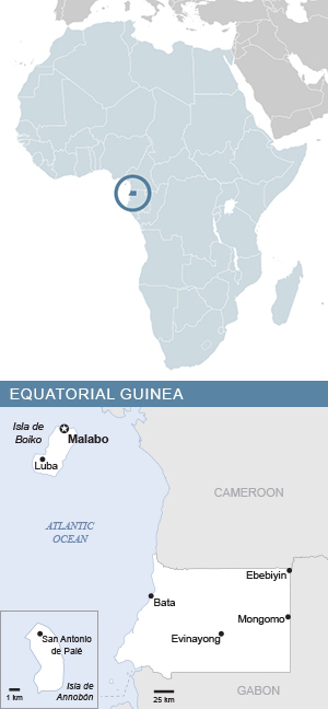 Map of Country and Africa