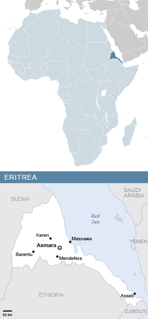 Map of Country and Africa