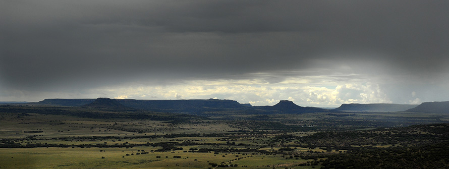 A late summer thunderstorm brews over the Maloti Mountains in the eastern Free State. The Maloti lie on the Kingdom of Lesotho's northern boundary with the Free State. They are part of the Drakensburg system of mountains. The Maloti Drakensberg has been named a Unesco World Heritage Site for its outstanding natural beauty and the wealth of San Bushman rock out found in its caves and rock shelters. (Graeme Williams, Media Club South Africa)