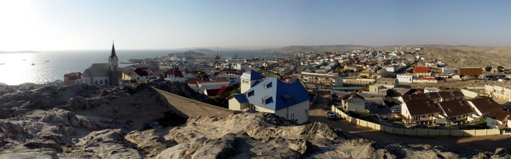 Africa - The pretty harbour town of Lüderitz on the forbidding west coast of Namibia