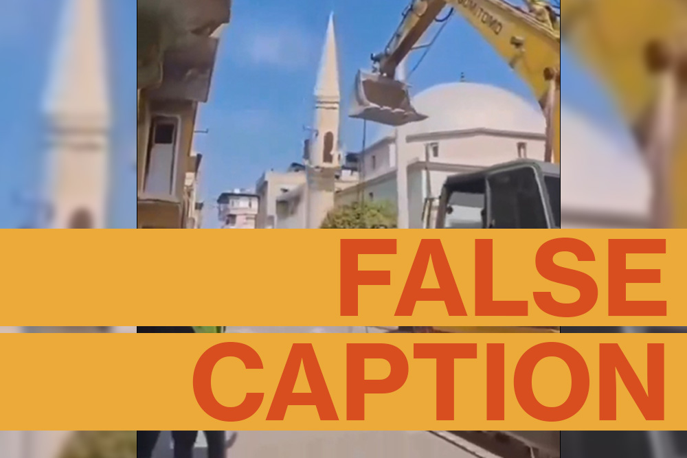 China's policy of "mosque consolidation" has closed or demolished hundreds of mosques belonging to Uyghurs and other Turkic Muslim communities in Xinjiang province. But the video wasn't shot there.
