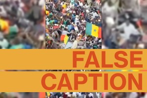 The viral video was shot when Ousmane Sonko was facing trial, not after Macky Sall postponed Senegalese elections "indefinitely".