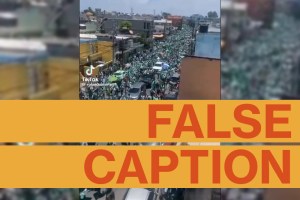 It's being used to claim that the new party is South Africa's "biggest", but the clip actually shows Fuerza del Pueblo supporters in the Dominican Republic.