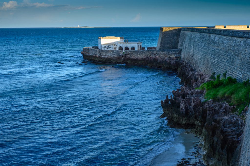 The Chapel of Nossa Senhora de Baluarte (Our Lady of the Bulwark) lies next to Fort São Sebastião on the easternmost tip of the Island of Mozambique (Ilha de Moçambique), off the coast of northern Mozambique. Portuguese colonial forces established a port and naval base on the island in 1507. The chapel, built in 1522, is considered the oldest European building in the southern hemisphere.