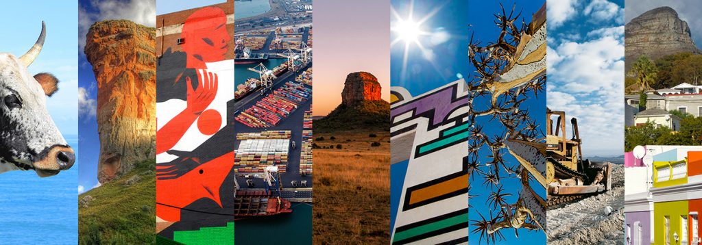 The nine provinces of South Africa