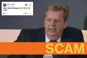 A scammer’s voice has been dubbed onto a Financial Times interview with Johann Rupert. South Africa's richest person is not promoting a scheme offering a dubious $1,000 daily return.