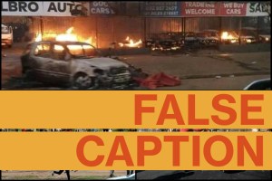 There was no violence after South Africa lost to Nigeria in an Africa Cup of Nations football semifinal, despite a controversial Nigerian embassy warning. Photos used to claim otherwise are from 2019.