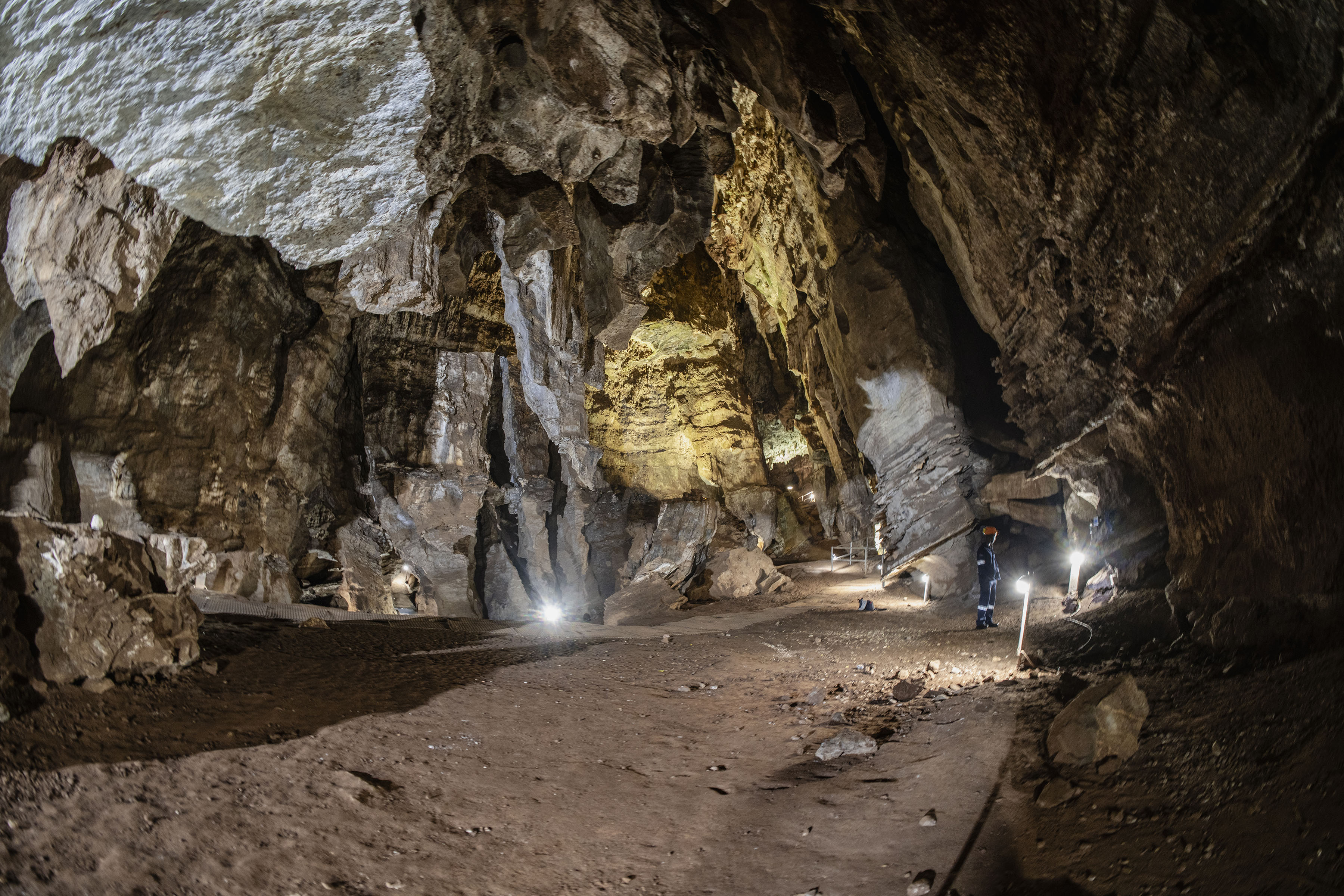 Inside the Sterkfontein Caves, where some of the world’s most important human fossils have been discovered. (Photo: Ihsaan Haffejee)