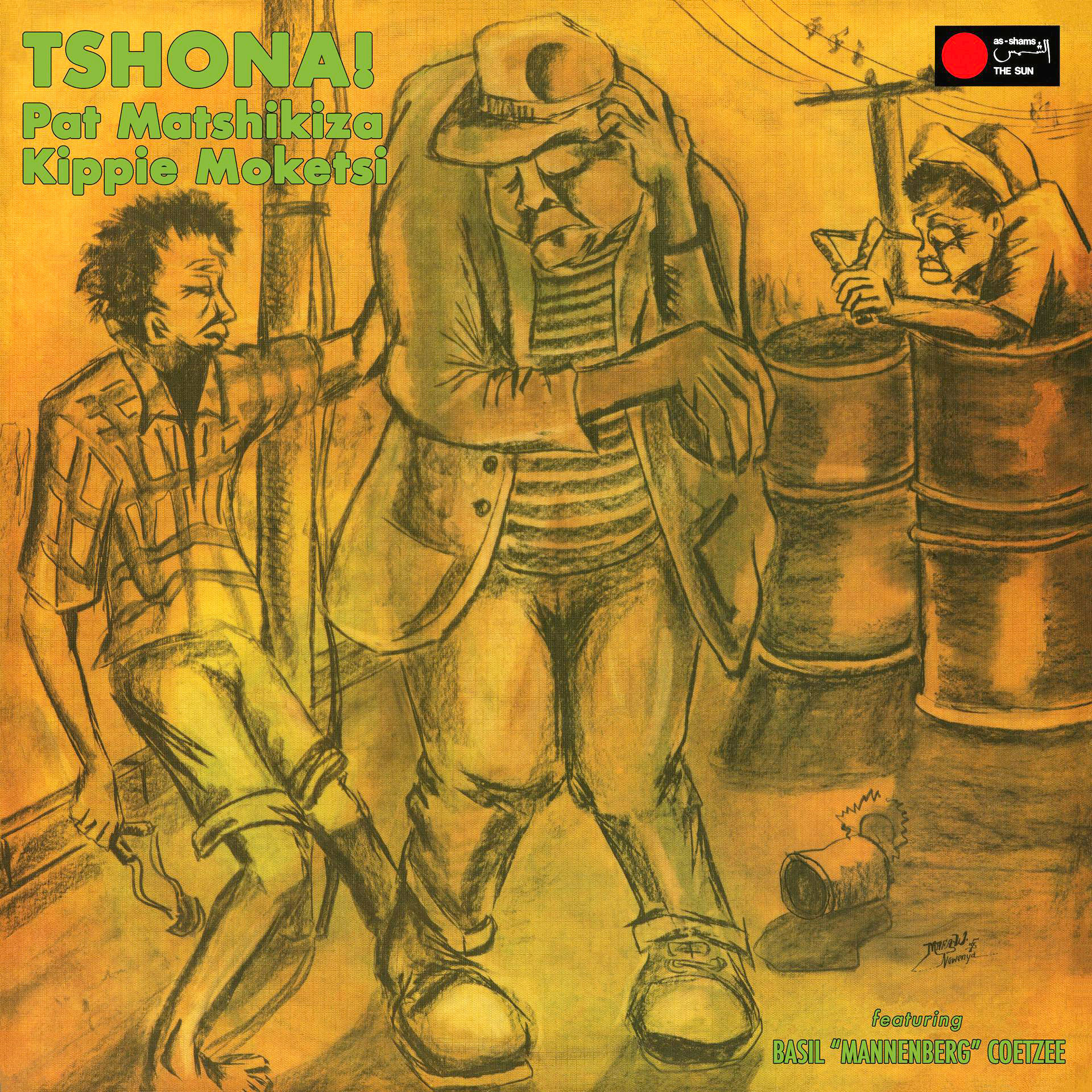Tshona! by Pat Matshikiza and Kippie Moketsi was reissued in 2022, nearly half a century after its 1975 release. (Image courtesy of As-Shams Archive)